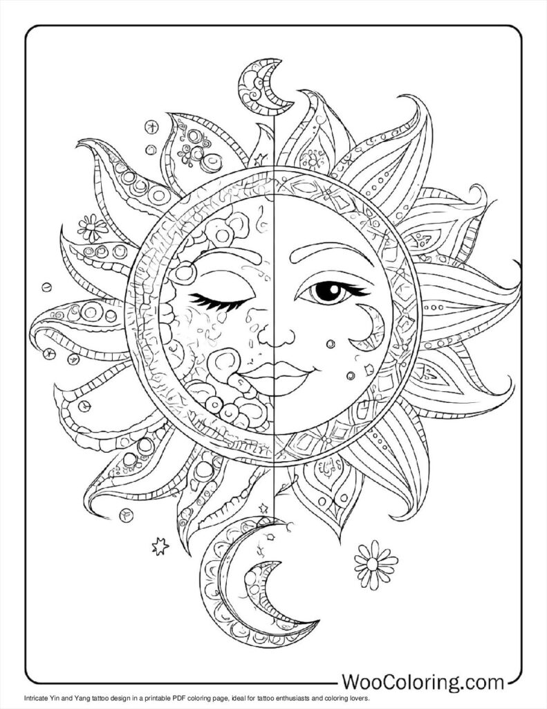 100 Tattoo Coloring Pages Free PDF To Print Woo Coloring