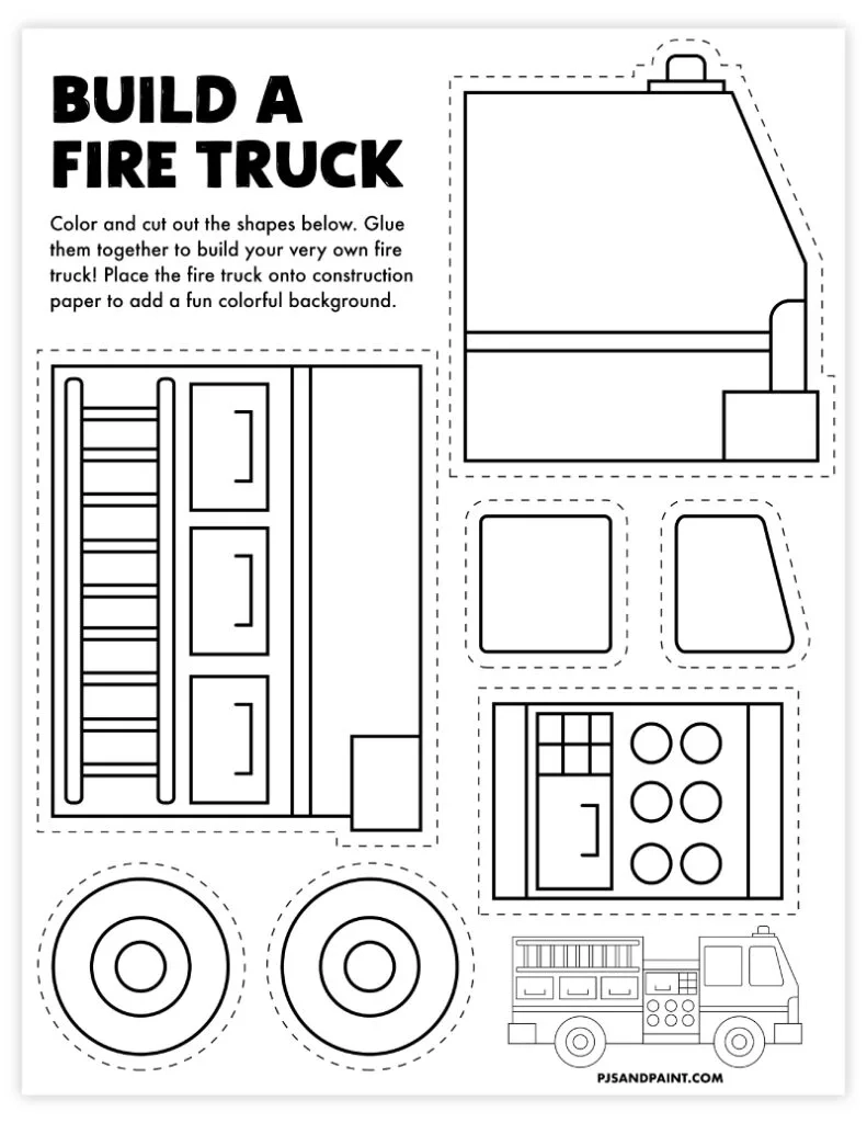 109 Free Printable Build Your Own Crafts Pjs And Paint