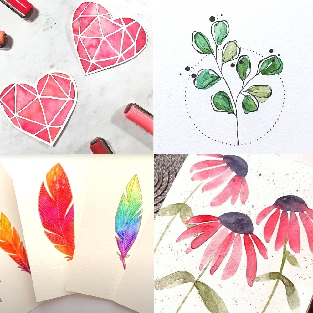 Easy Watercolor Designs for Your Journal Printable
