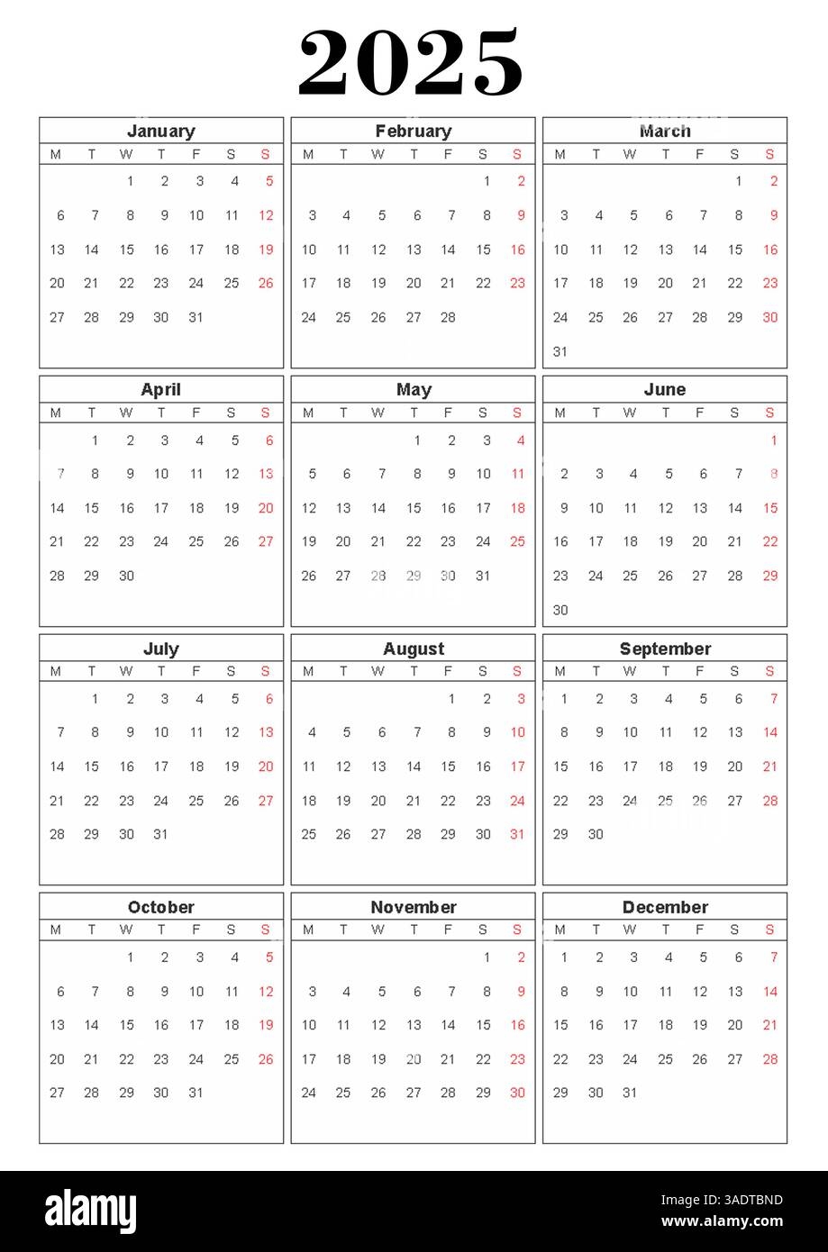 NYC Design Home 2025 Printable Calendar