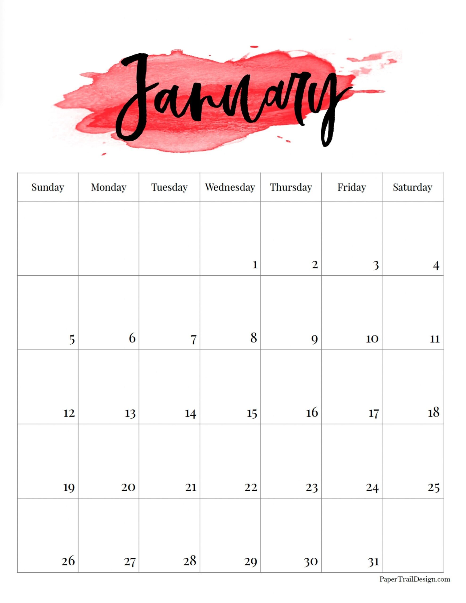 Papertraildesign 2024 2025 Calendar Printable