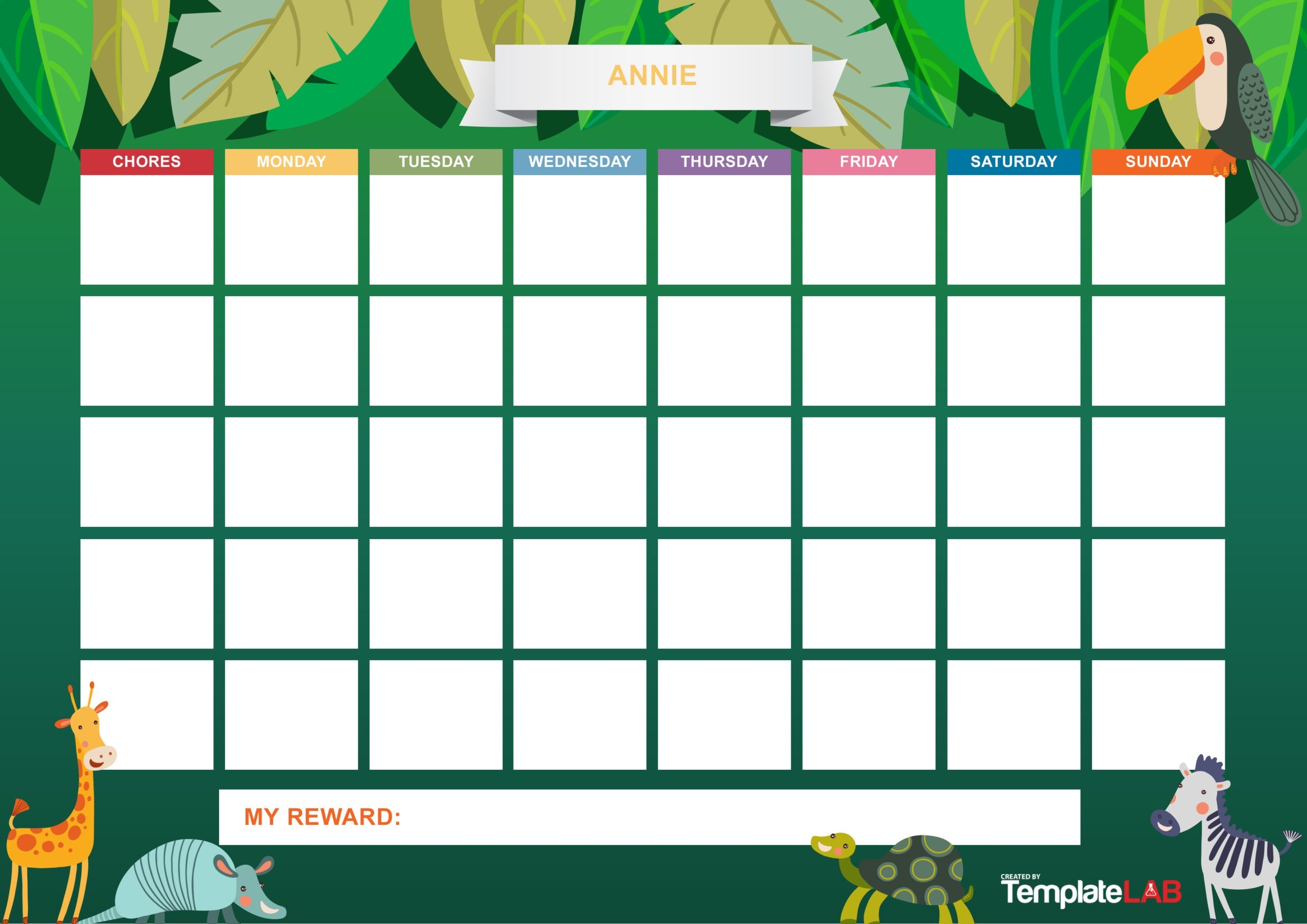22 Printable Reward Charts For Kids PDF Excel amp Word 