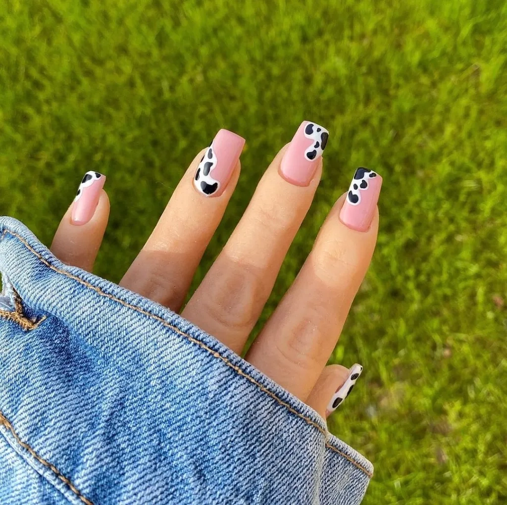 27 Cute Cow Print Nails And Designs For Any Style Full Tutorial