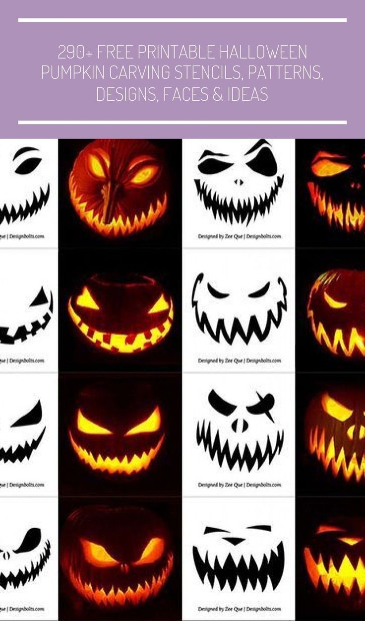 Free Printable Halloween Pumpkin Designs