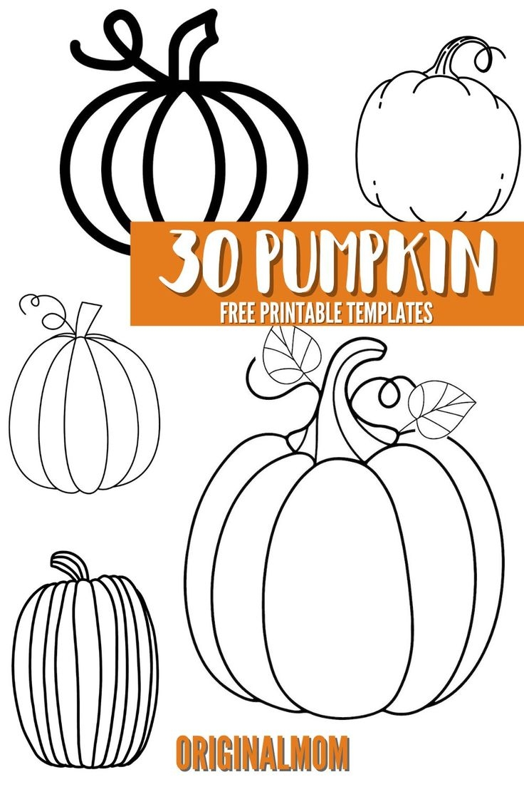 30 Blank Pumpkin Templates For Fall Crafts amp Activities OriginalMOM