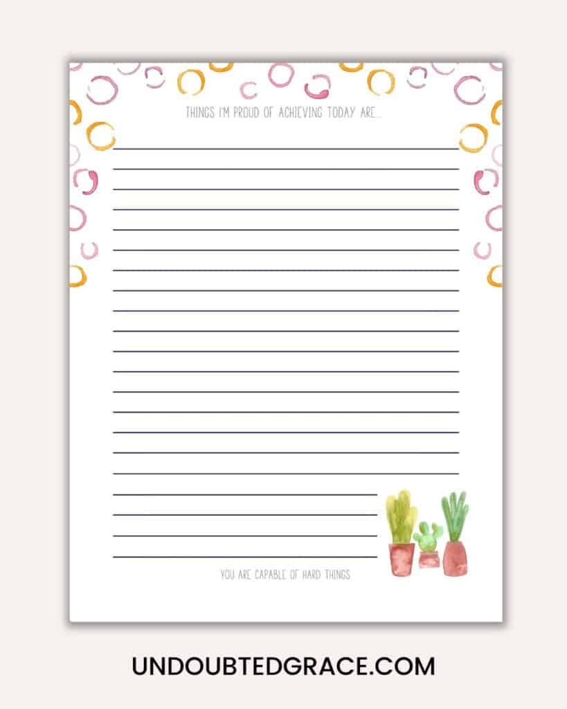 30 GORGEOUS PRINTABLE JOURNAL PAGES FOR PLANNERS AND BULLET 