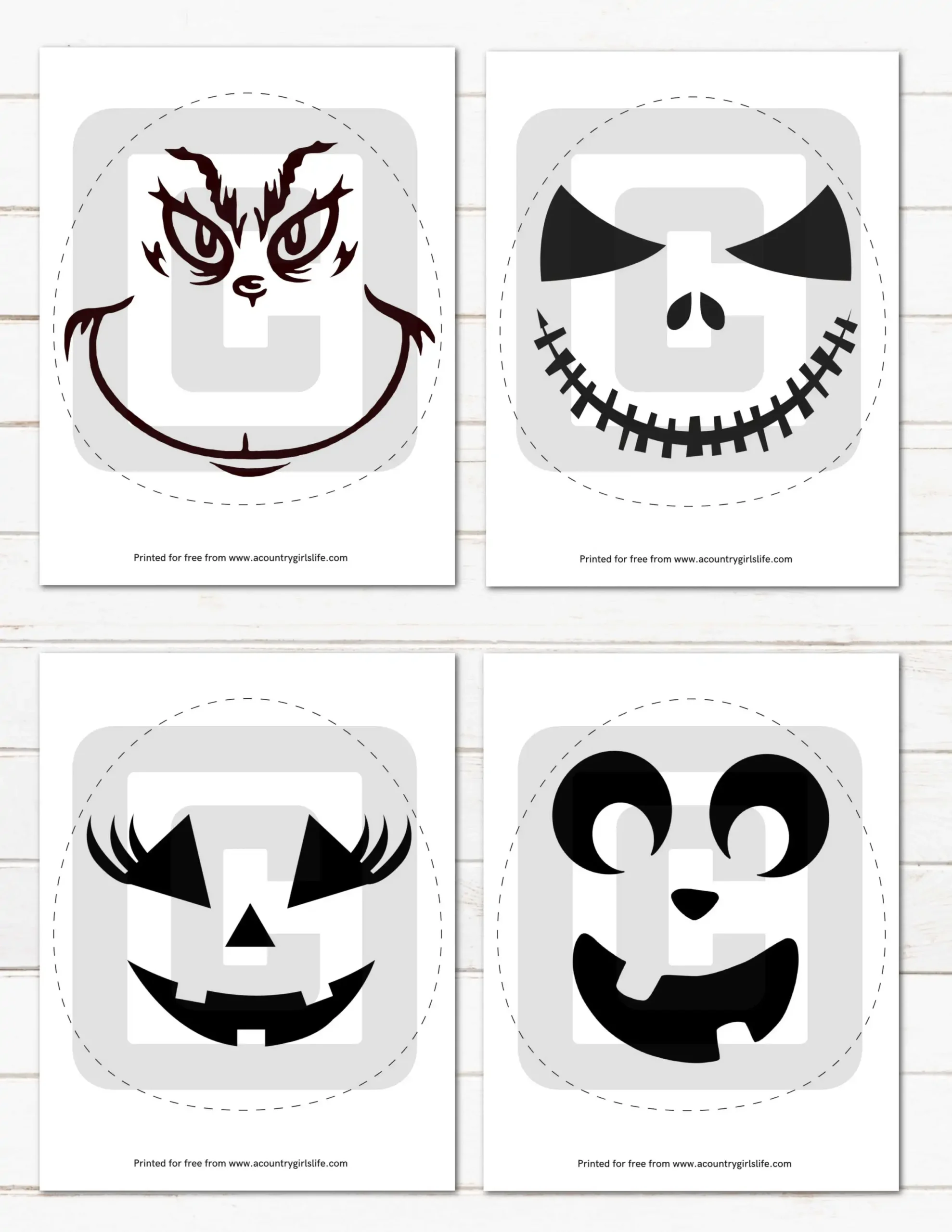 Pumpkin Carving Designs Printable Free