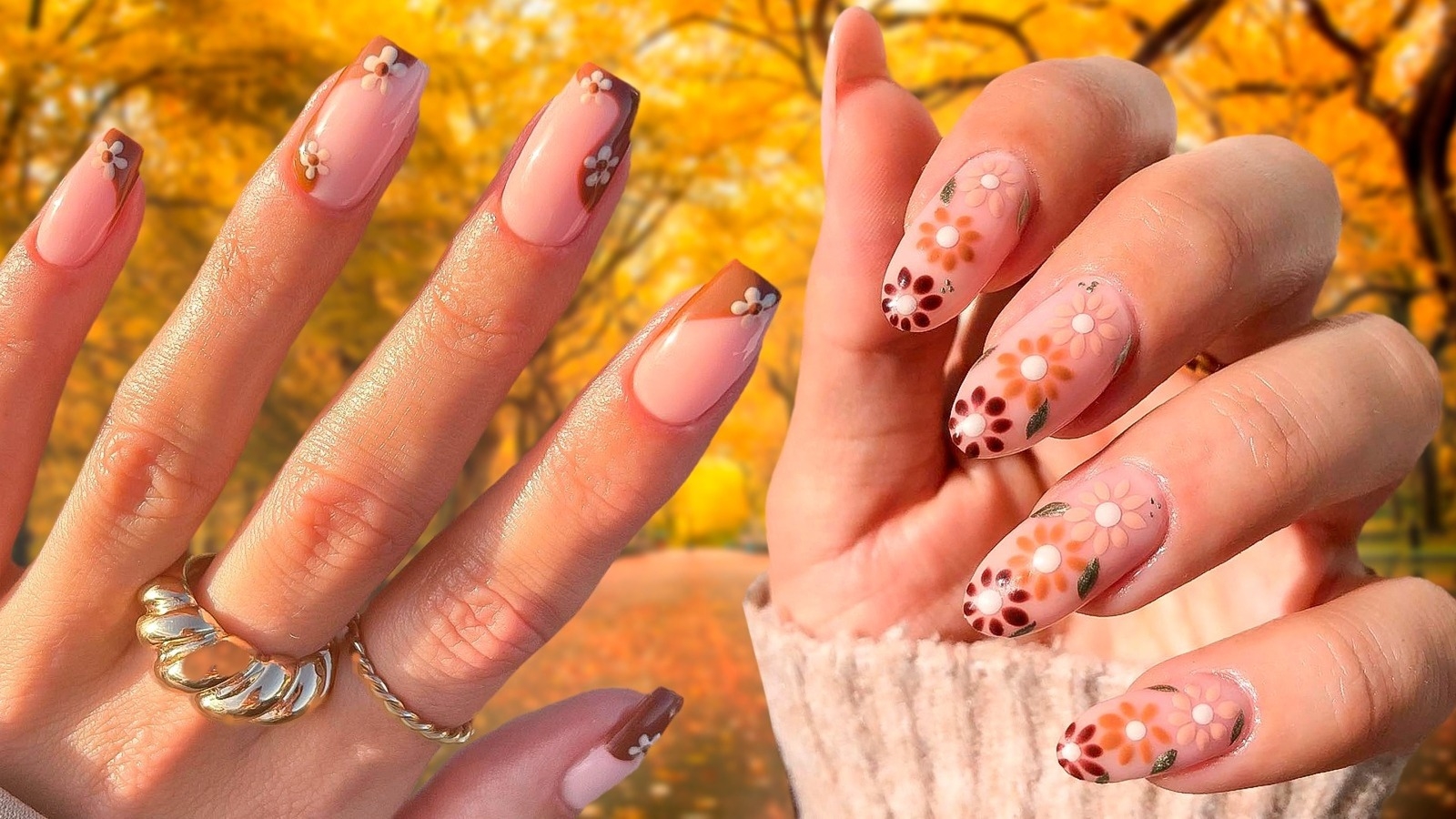 32 Autumnal Floral Manicure Ideas To Keep Your Fave Nail Art Into Fall 32 Autumnal Floral Manicure Ideas To Keep Your Fave Nail Art Into Fall