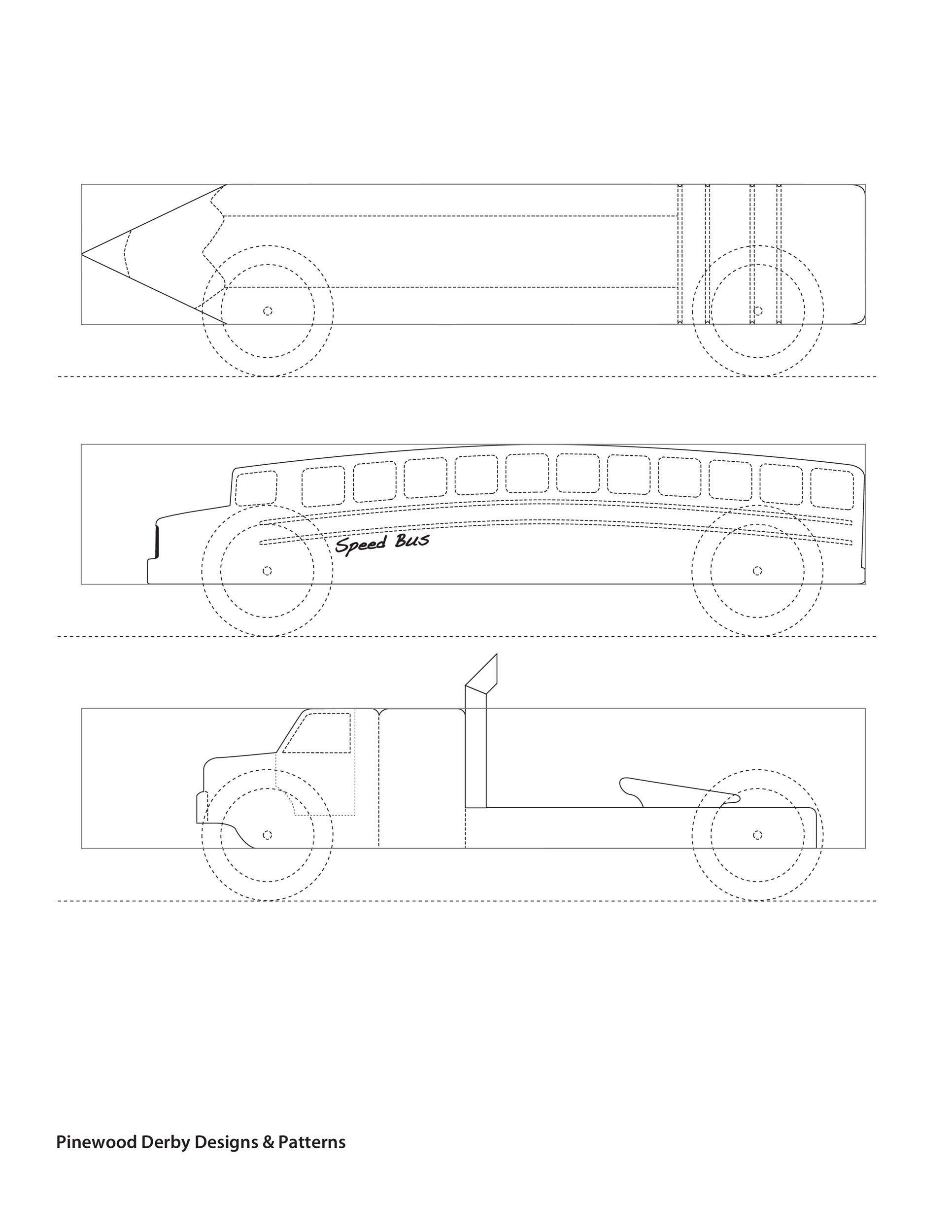 Free Printable Pinewood Derby Template