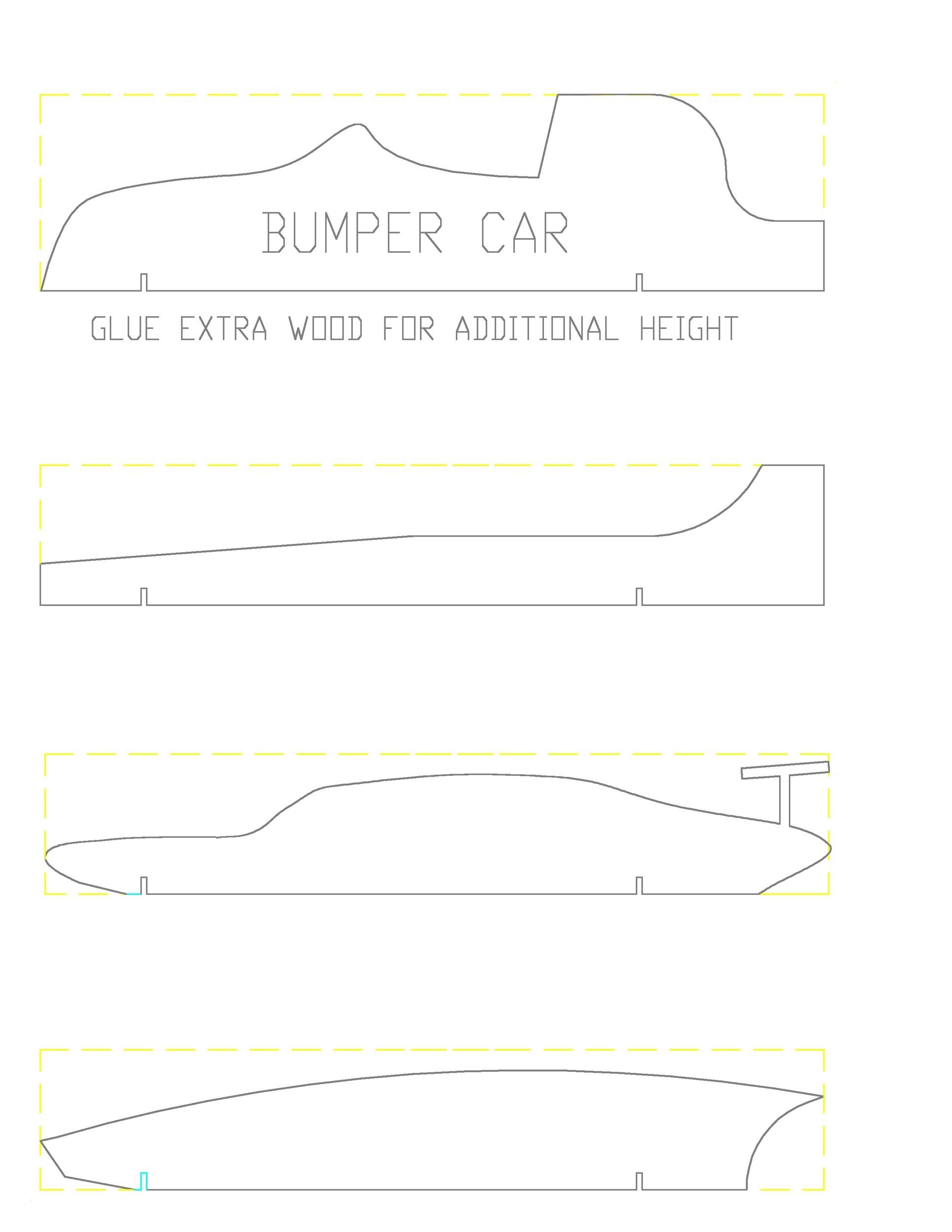 Pinewood Derby Car Design Templates Printable