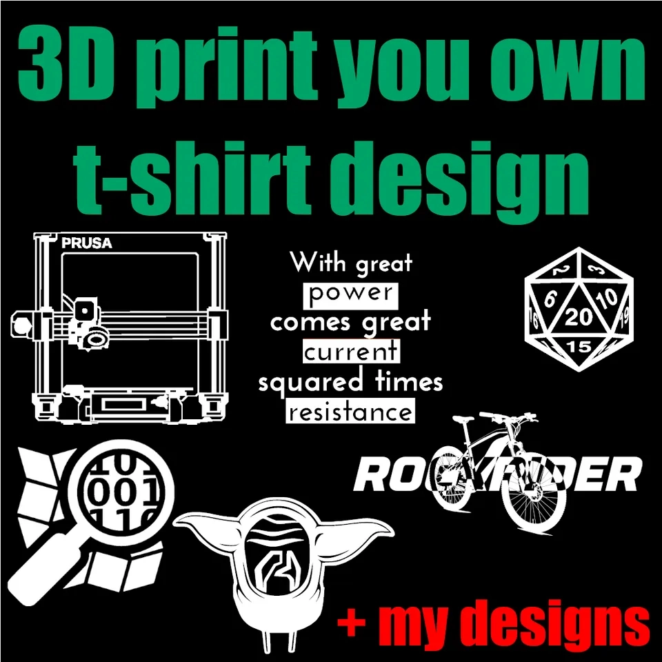 3D Print Your Own T shirt Design By Shimon Download Free STL 