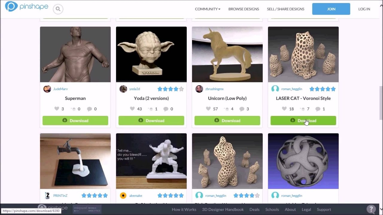 3D Stl Models Download For Free 1 Pinshape Thinkiverse