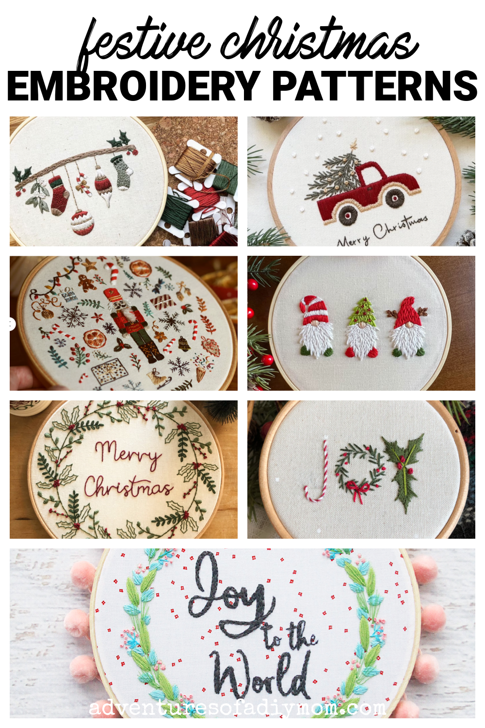 40 Christmas Embroidery Patterns For Hand Embroidery 