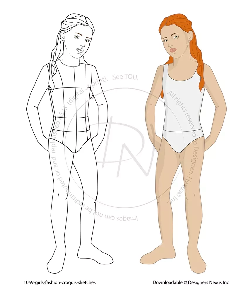 Printable Blank Fashion Design Templates