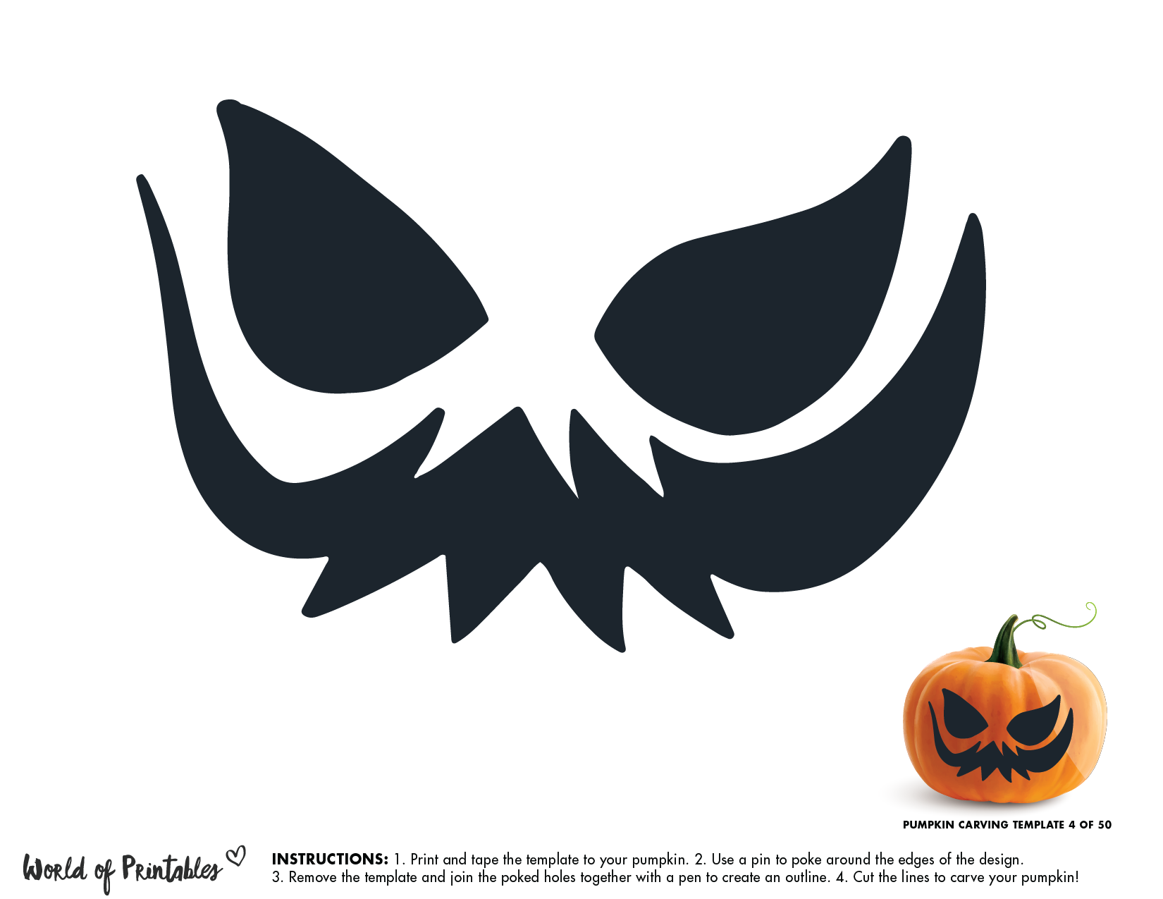 50 Easy Pumpkin Carving Stencils The Ultimate Guide To Pumpkin 