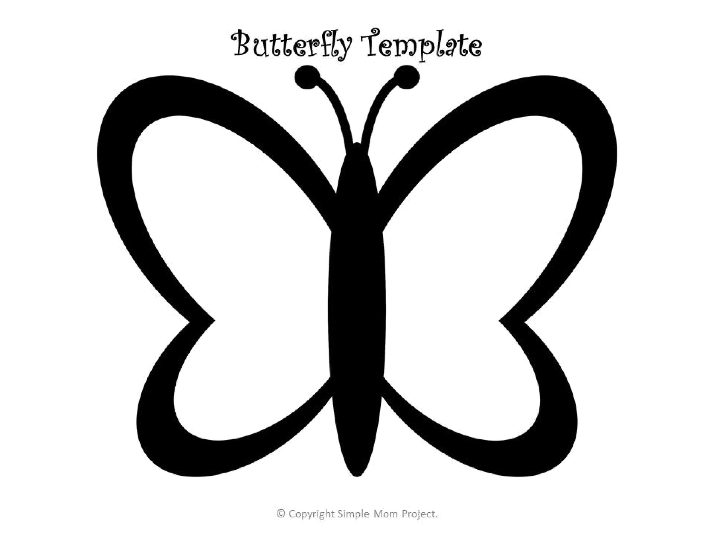 Printable Template Of A Butterfly