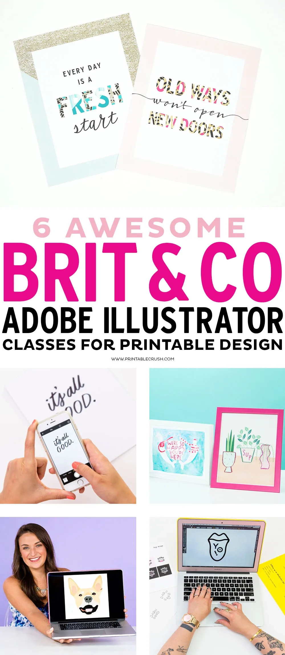 6 Brit And Co Adobe Illustrator Classes For Printable Design 