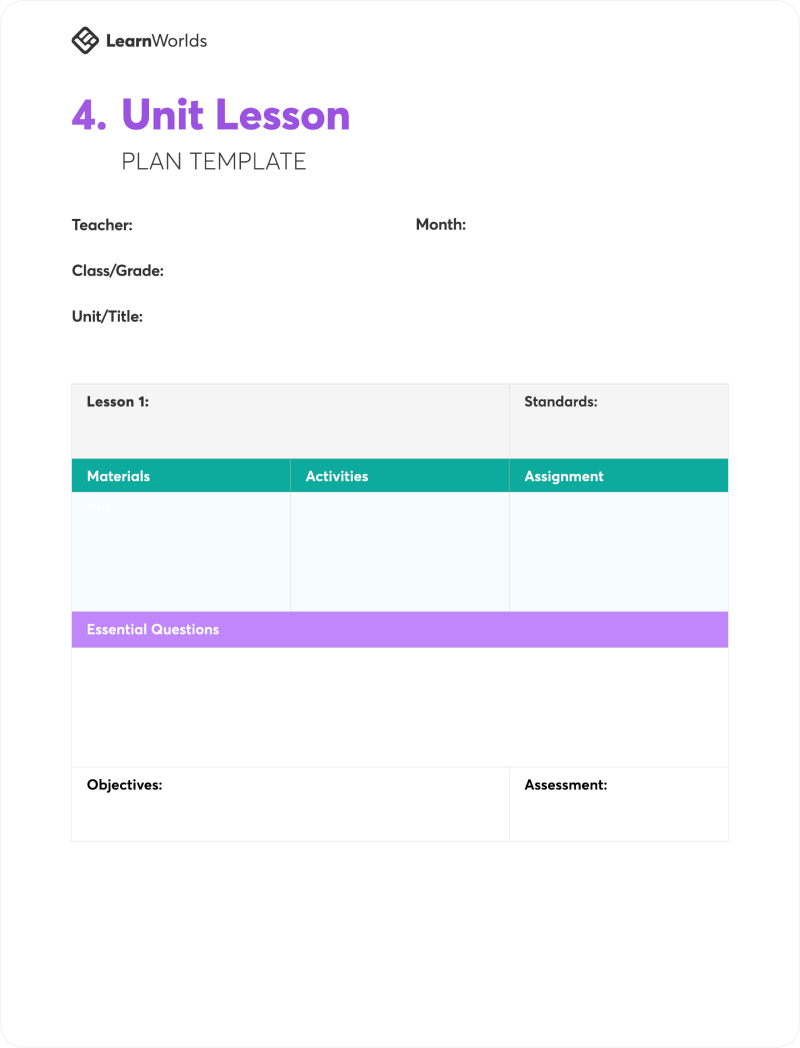 7 Lesson Plan Templates To Use In Your Online Courses 