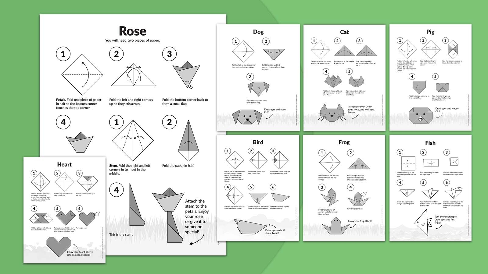 Free Printable Origami Paper Designs