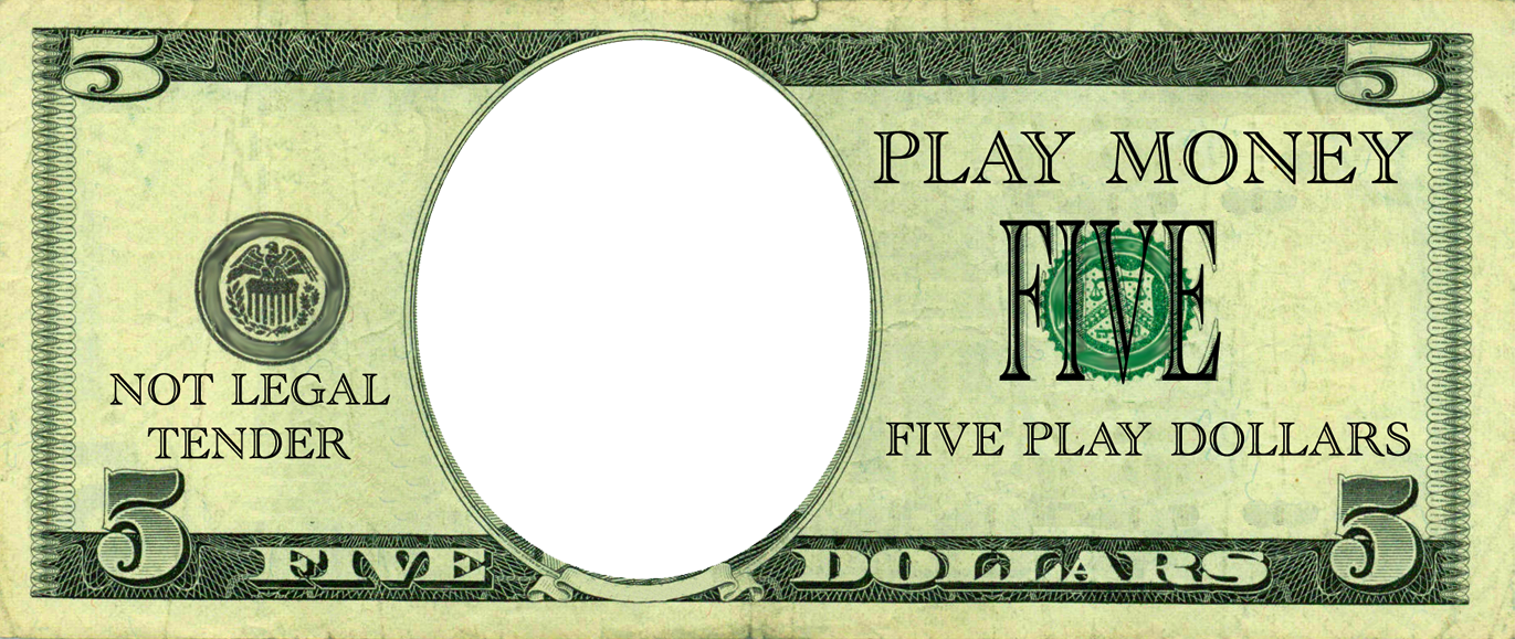 Add Your Own Face Play Money Templates Worksheets Library