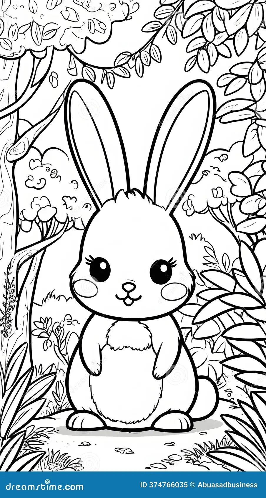 Adorable Printable Coloring Page Featuring Cute Animals Perfect 