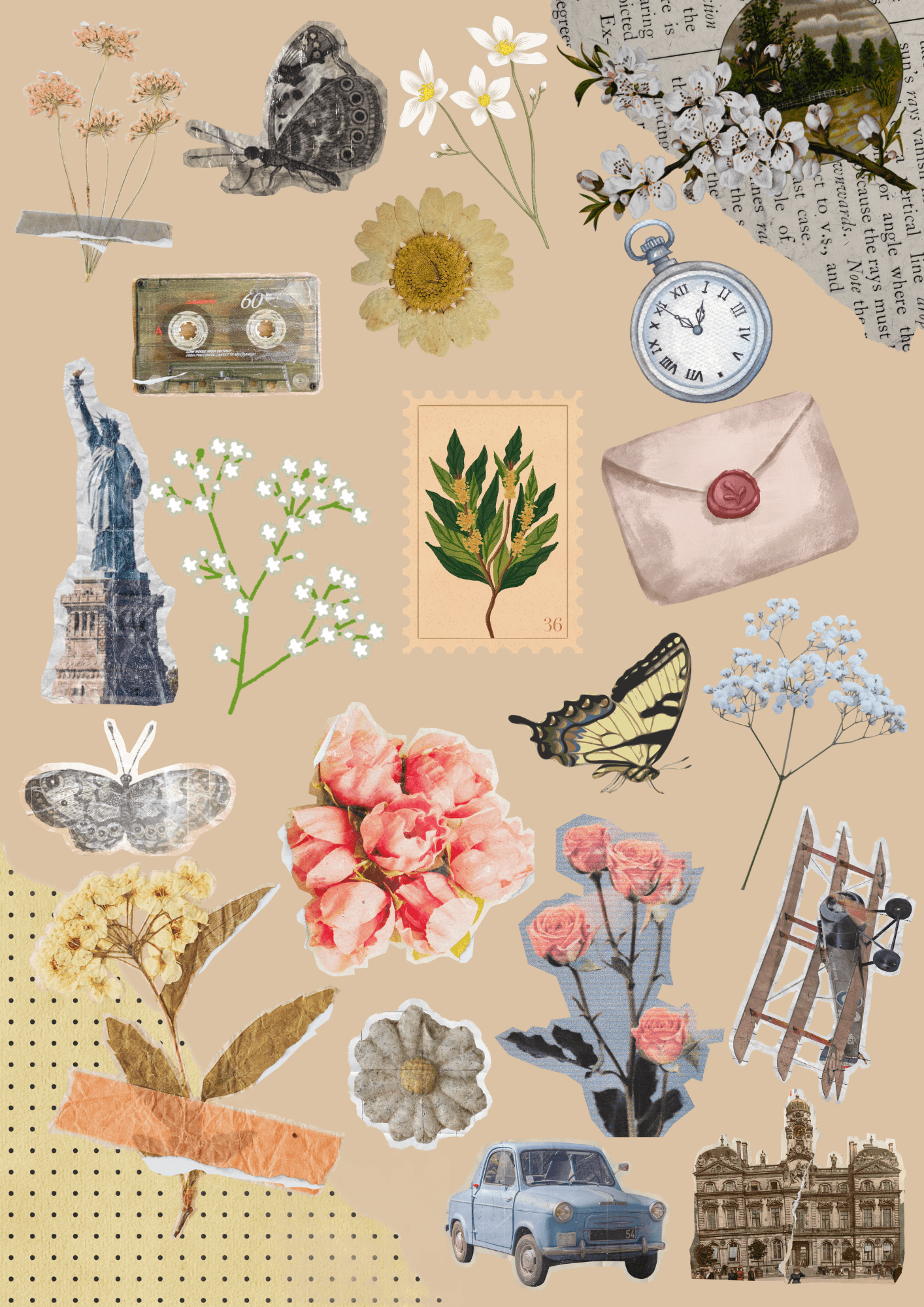 Aesthetics Ideas Scrapbook Stickers Printable Printable 