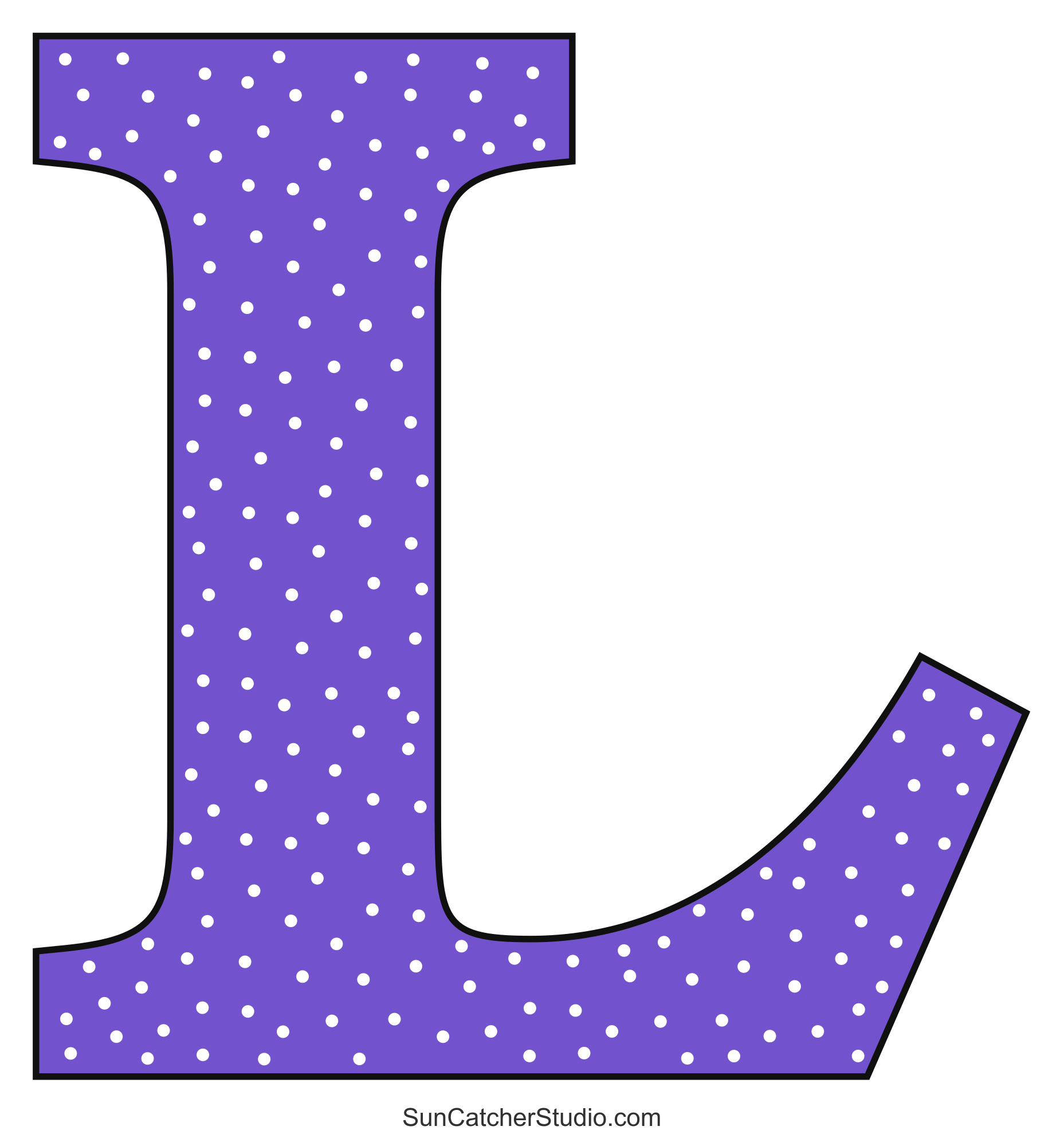 Alphabet Letters And Numbers With A Colorful Polka Dot Design 