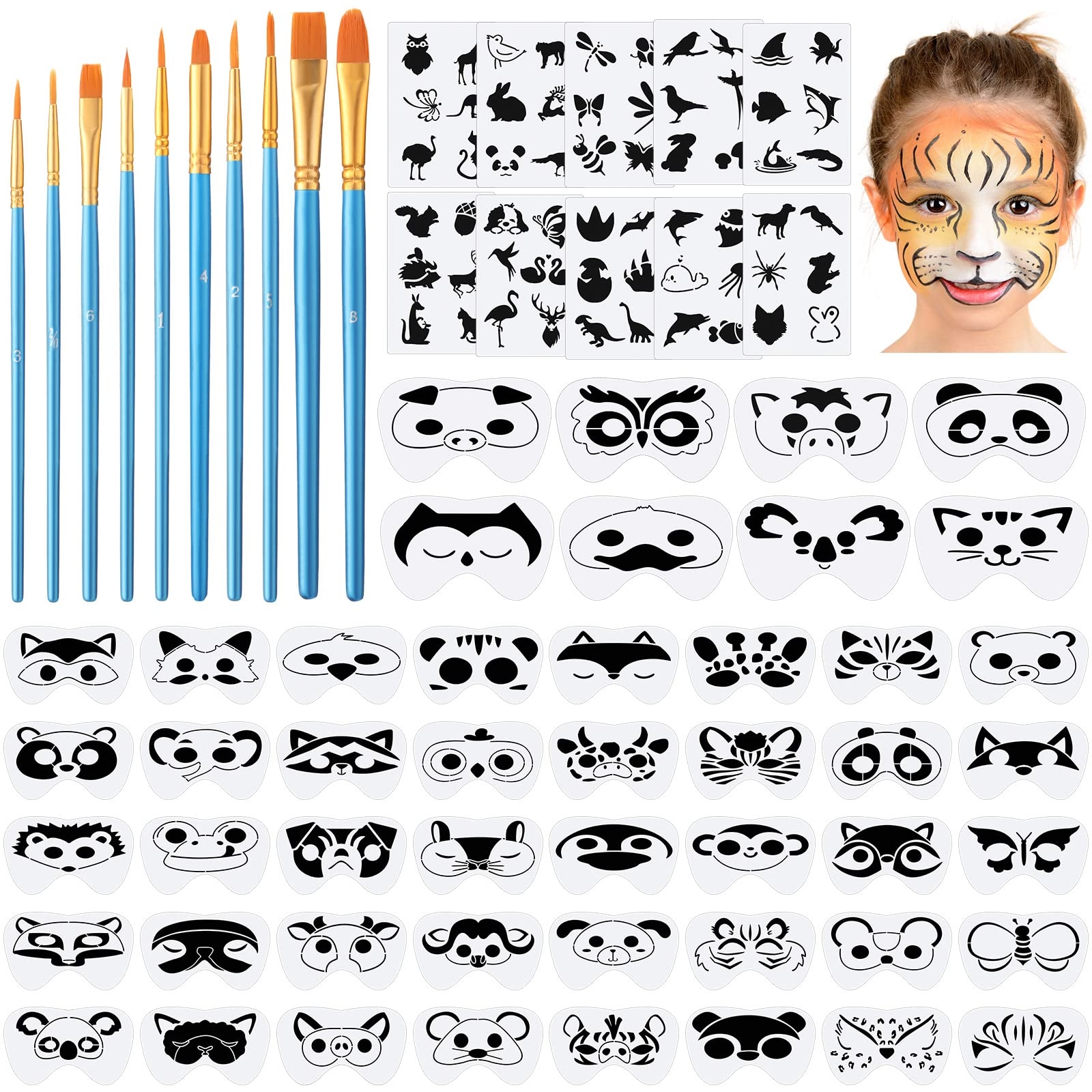 Easy Face Painting Designs Printable