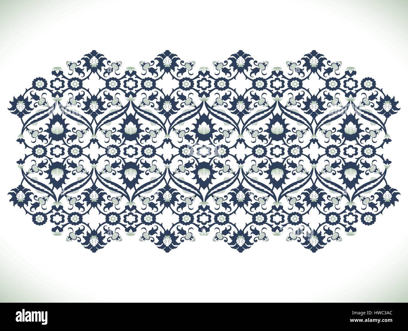 Arabesque Vintage Damask Floral Decoration Lace Print For Design 