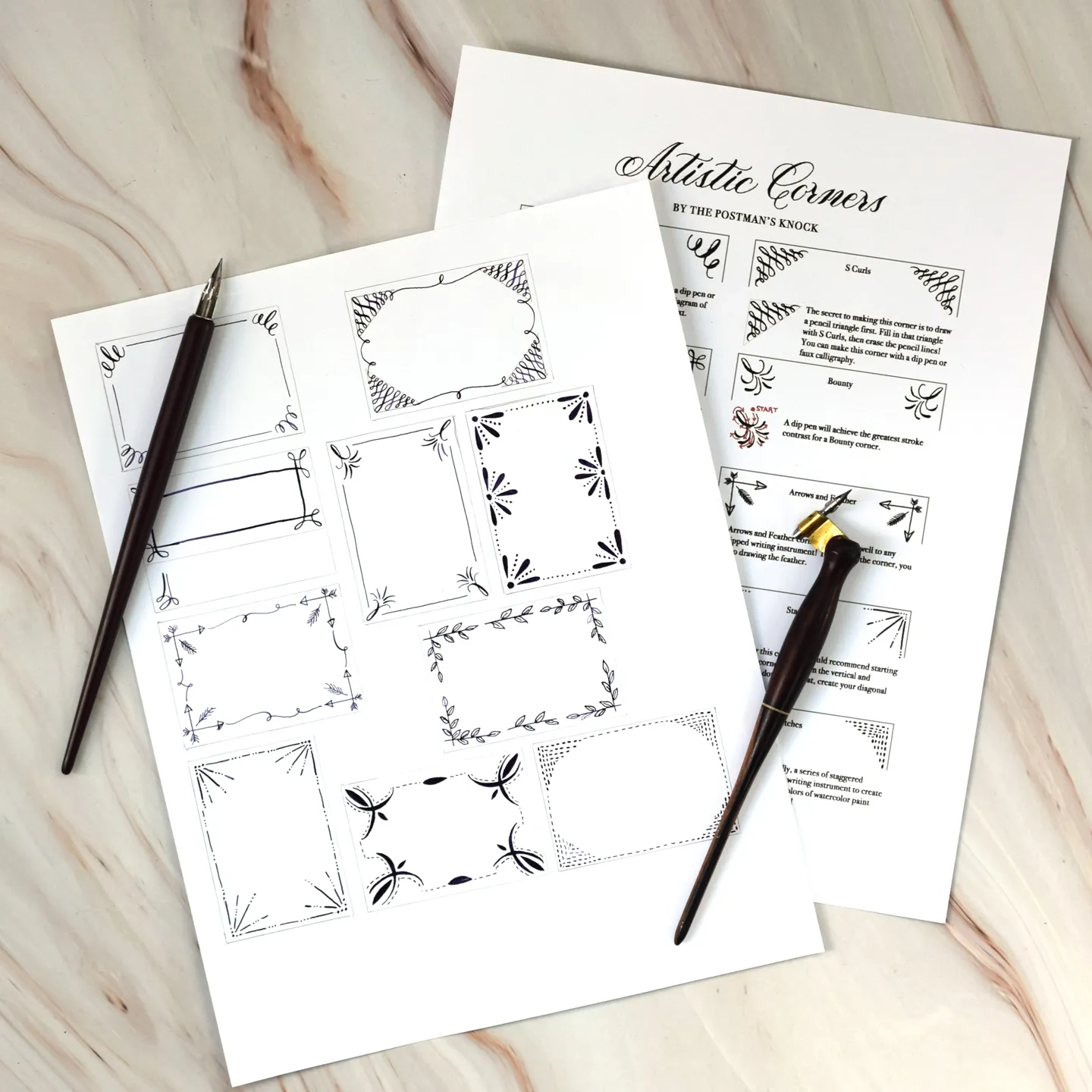 Artistic Corner Designs Printable The Postman s Knock