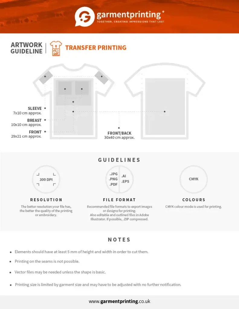 Artwork Guidelines For T Shirt Printing Garment Printing