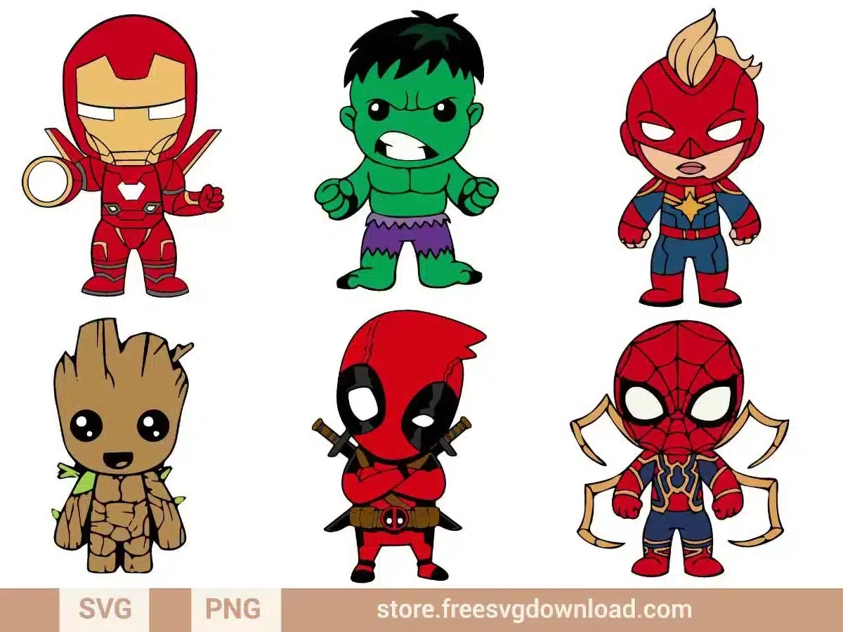 Baby Avengers SVG Bundle