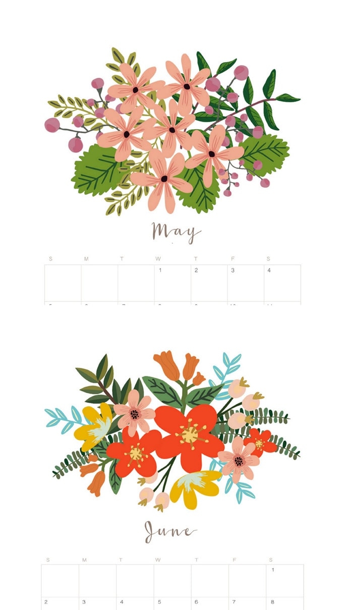 Free Printable Full Floral Design