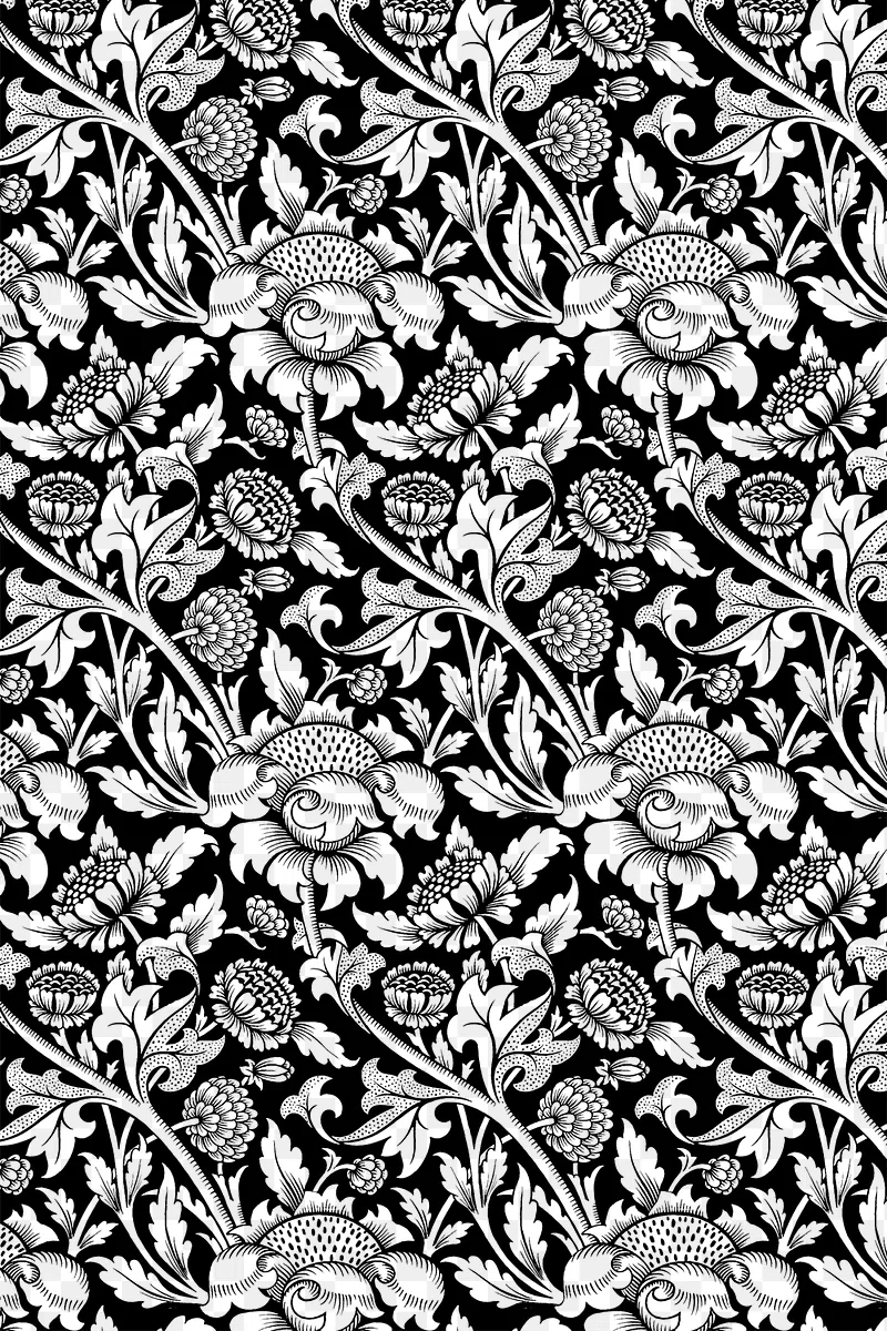 Black And White Pattern Designs Free Seamless Vector 