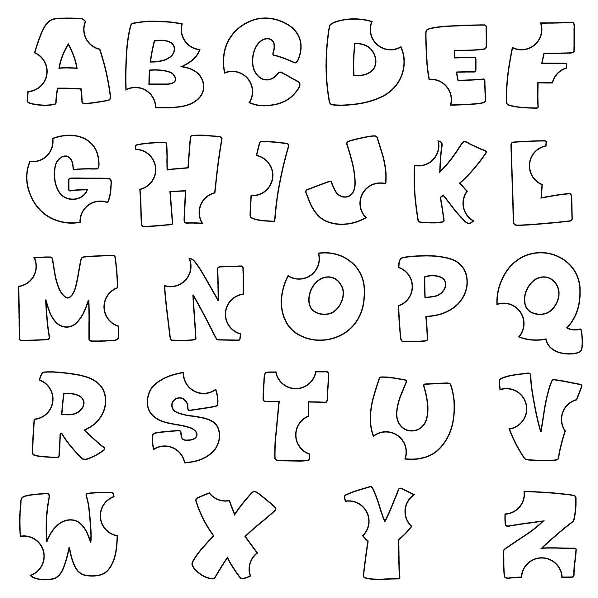 Block Letter Template Printable