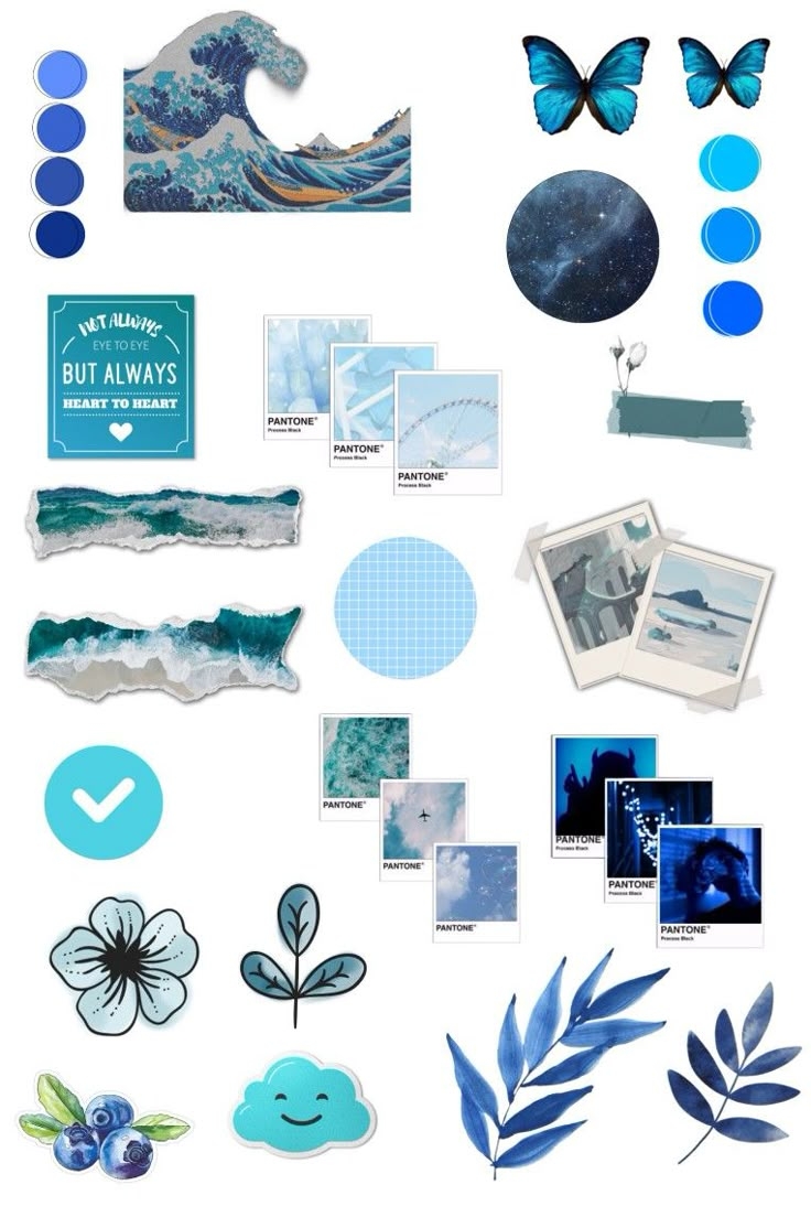 Blue Sticker Printable