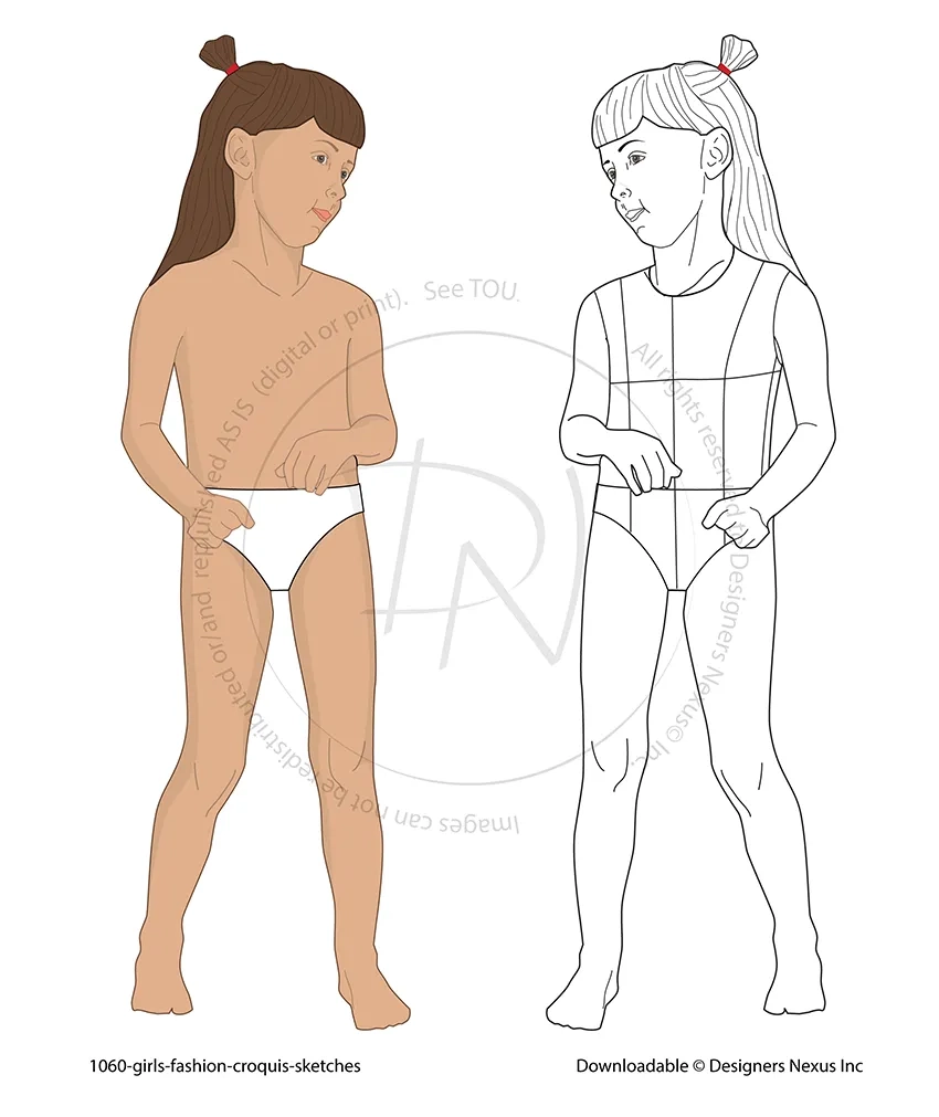 Printable Fashion Design Templates For Kids