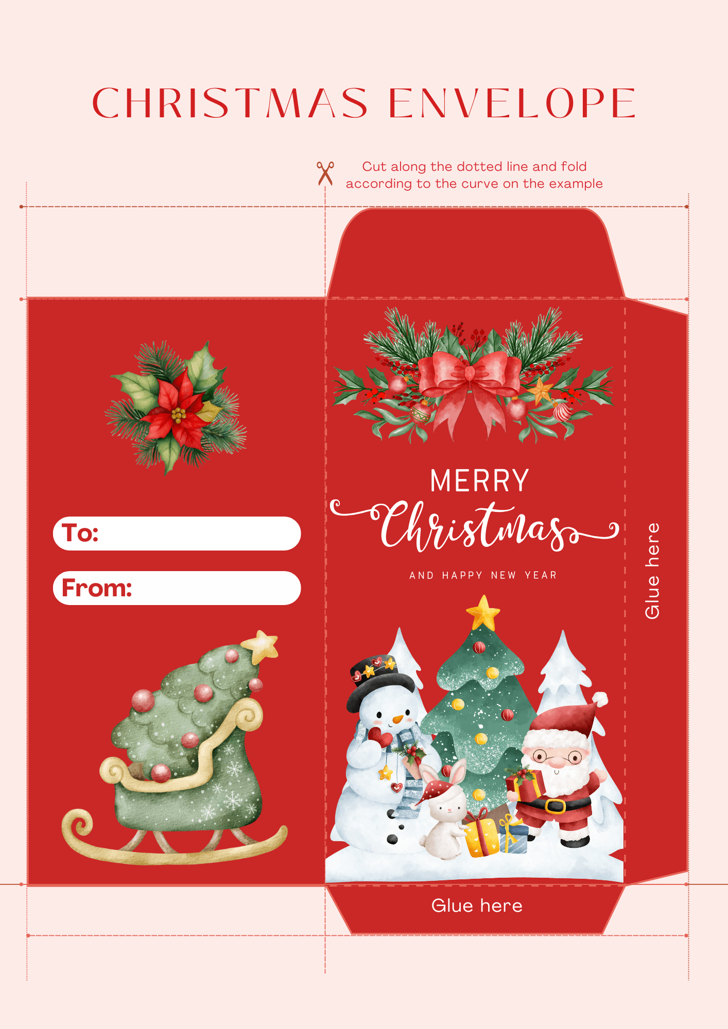 Christmas Money Envelope Template By Biocaprilmae Raket PH
