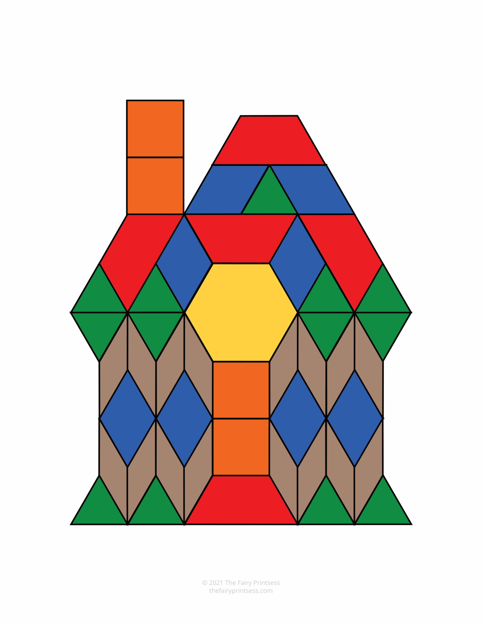 Pattern Blocks Design Printable