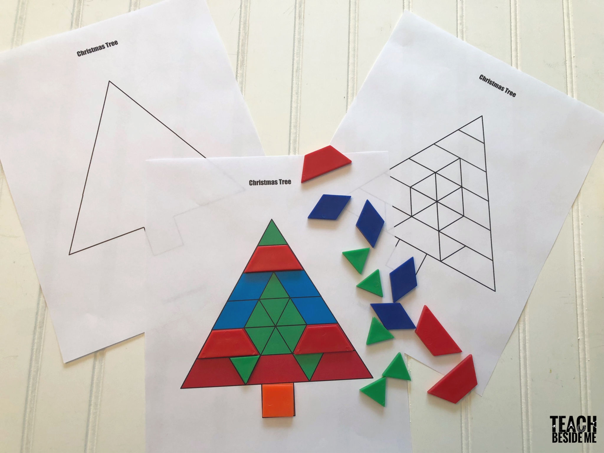 Christmas Pattern Block Templates Teach Beside Me