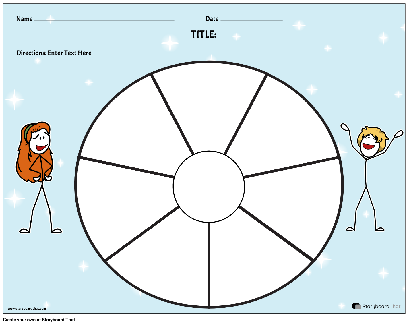 Circle Chart Maker amp Worksheets Storyboard That