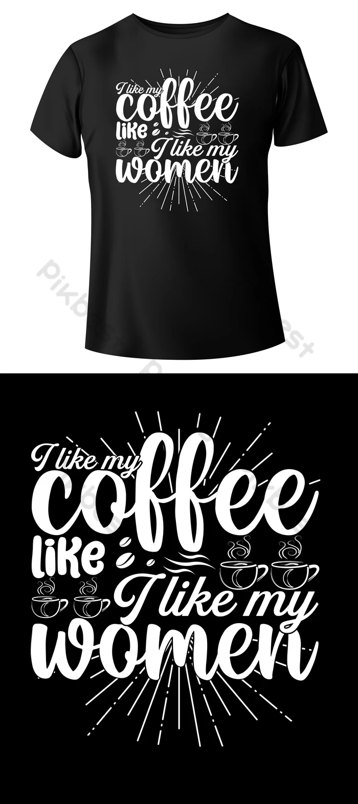 Coffee T Shirt Design Template AI Free Download Pikbest