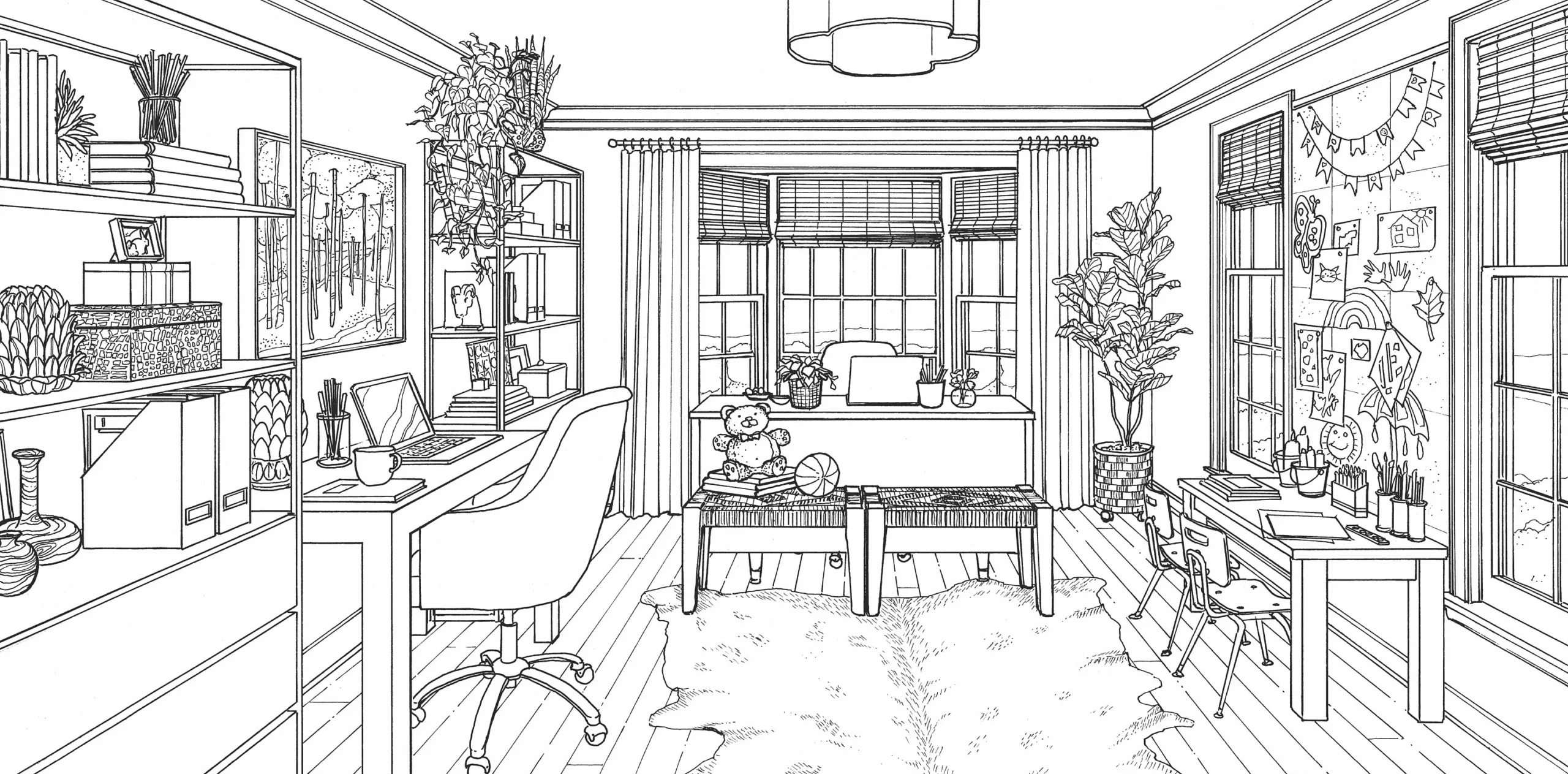Color At Home A Young House Love Coloring Book Premium Adult 