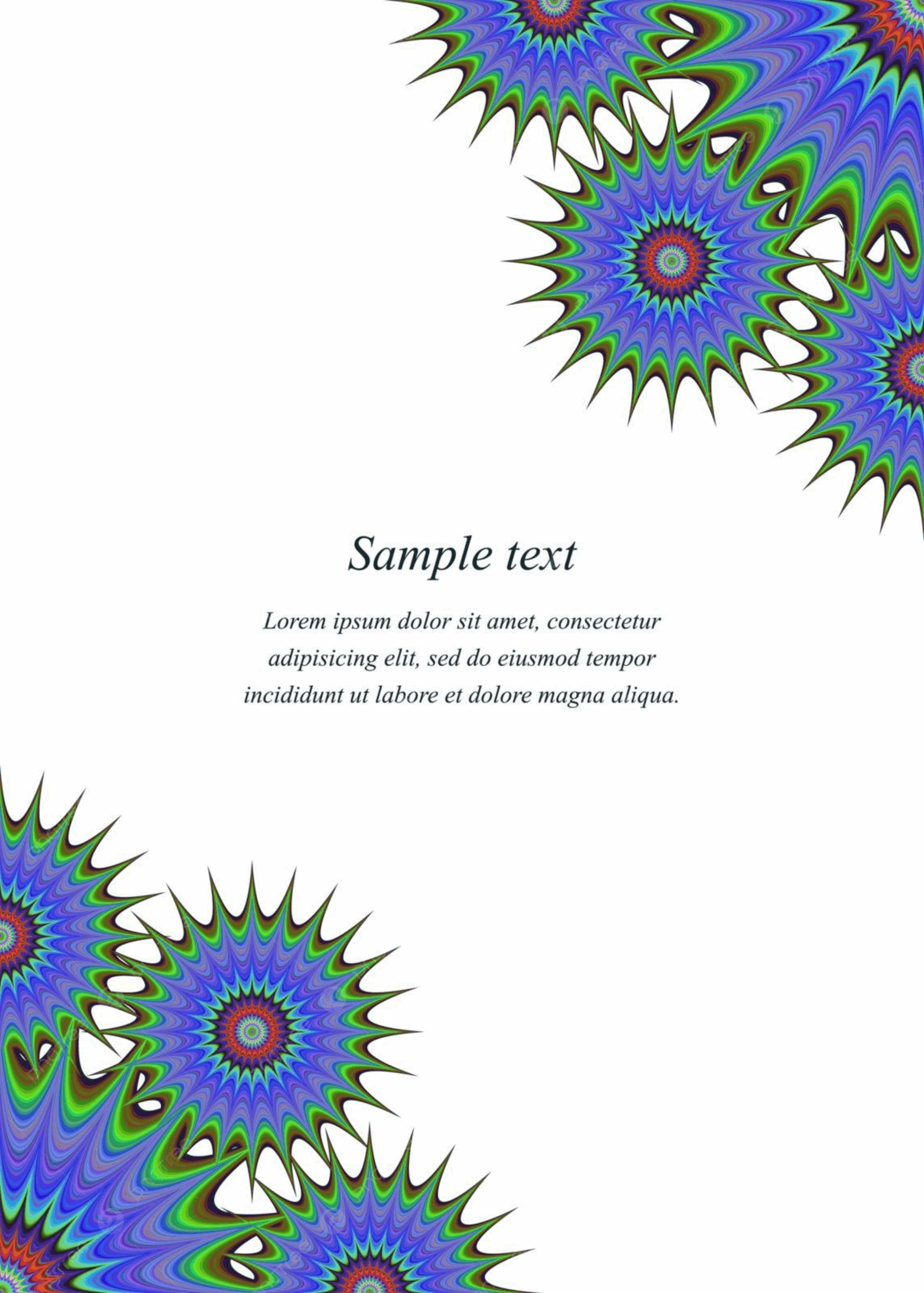 Color Page Corner Design Template Technology Concept Corner Design 