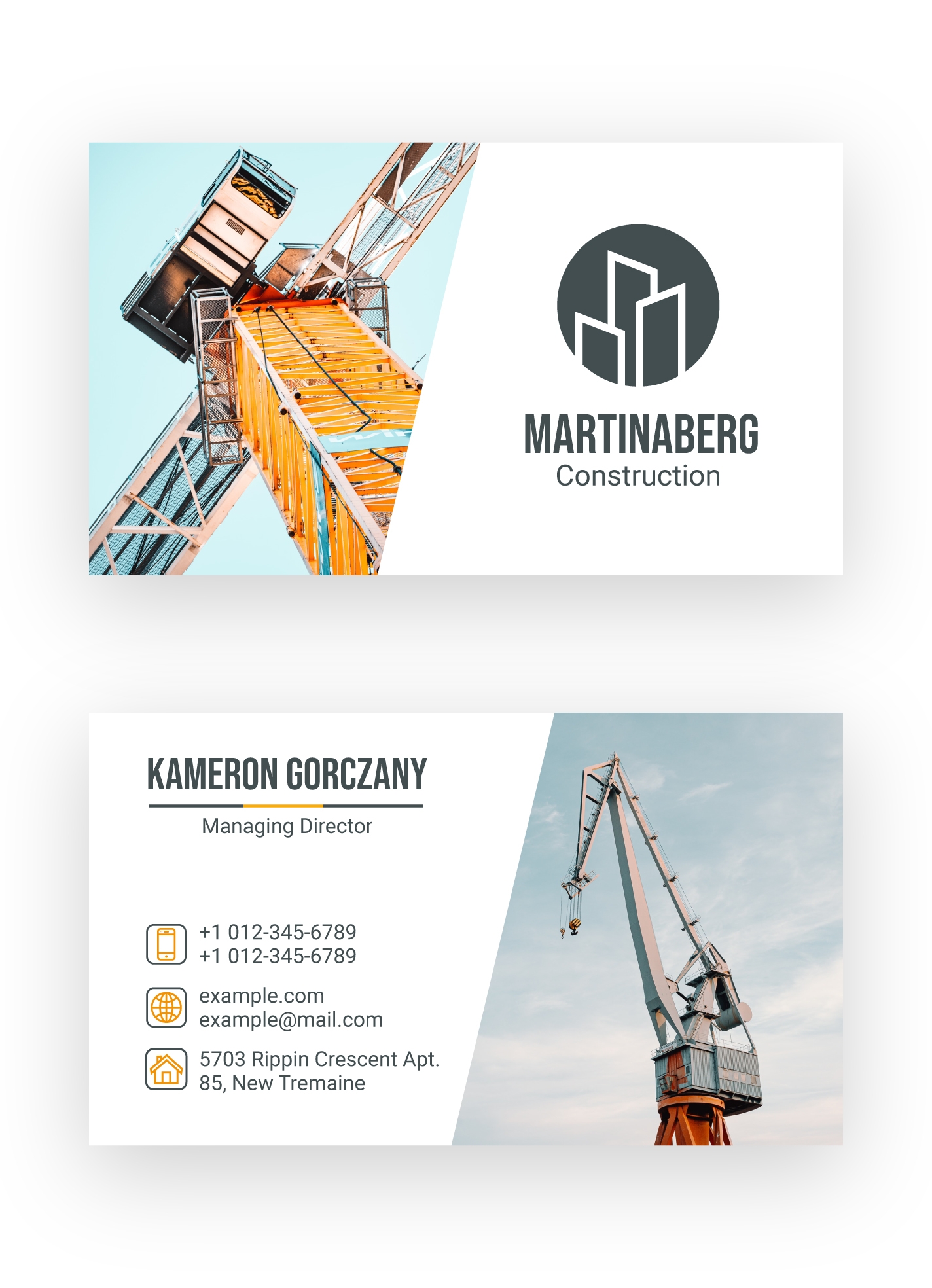Construction Business Card Free Google Docs Template Gdoc io