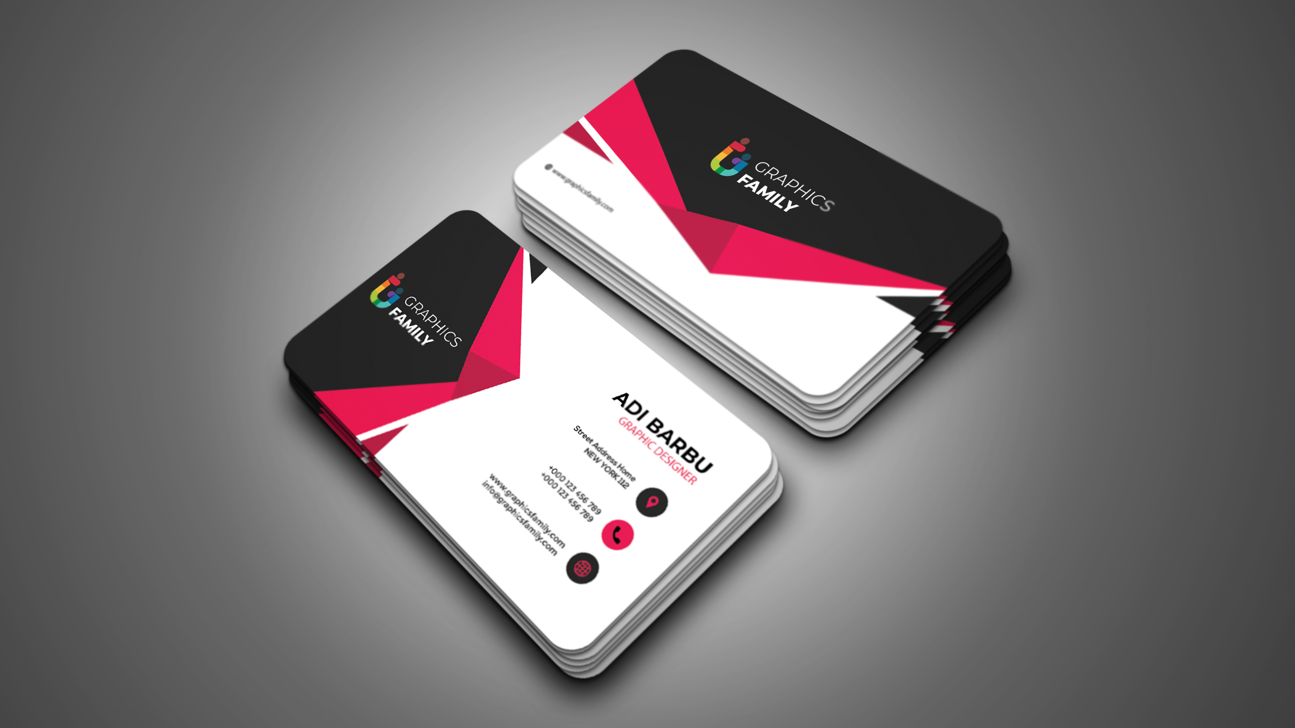 Creative Ready To Print Business Card Design GraphicsFamily