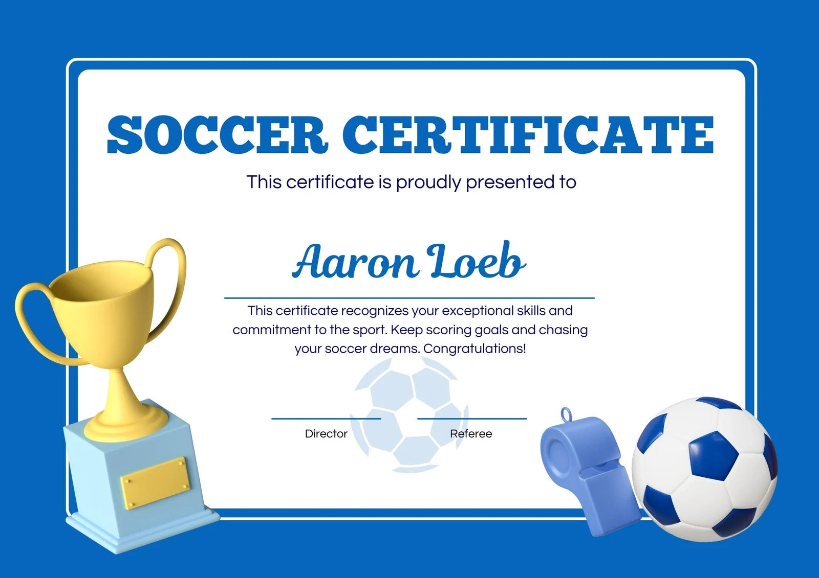 Customize 59 Football Certificates Templates Online Canva