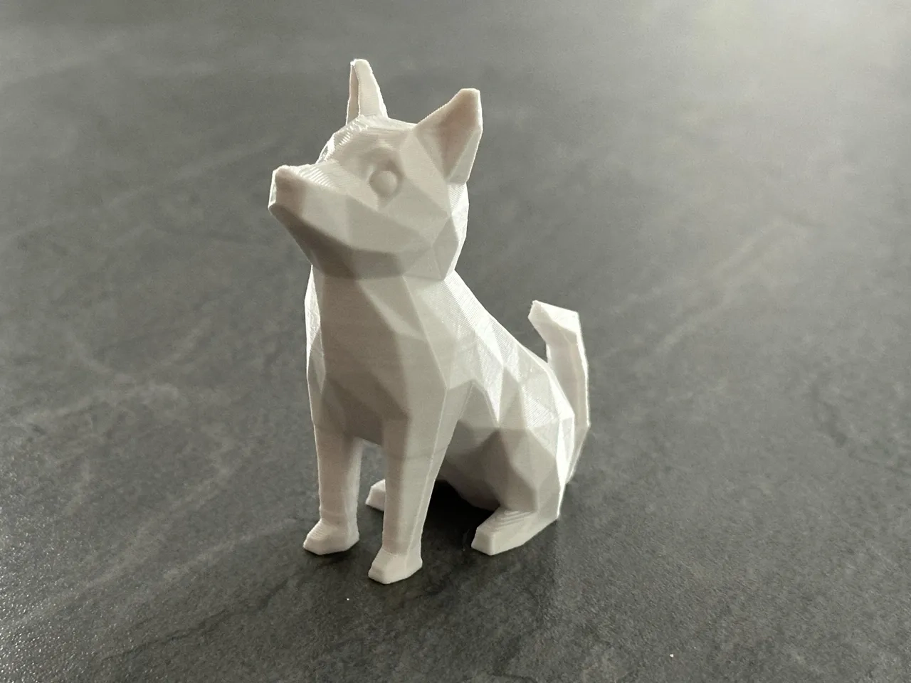 Cute Sitting Low Poly Dog No Supports By Matthias L Download 