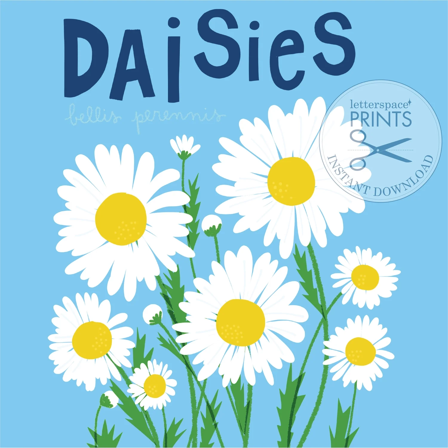 Printable Daisy Flower Vector Design