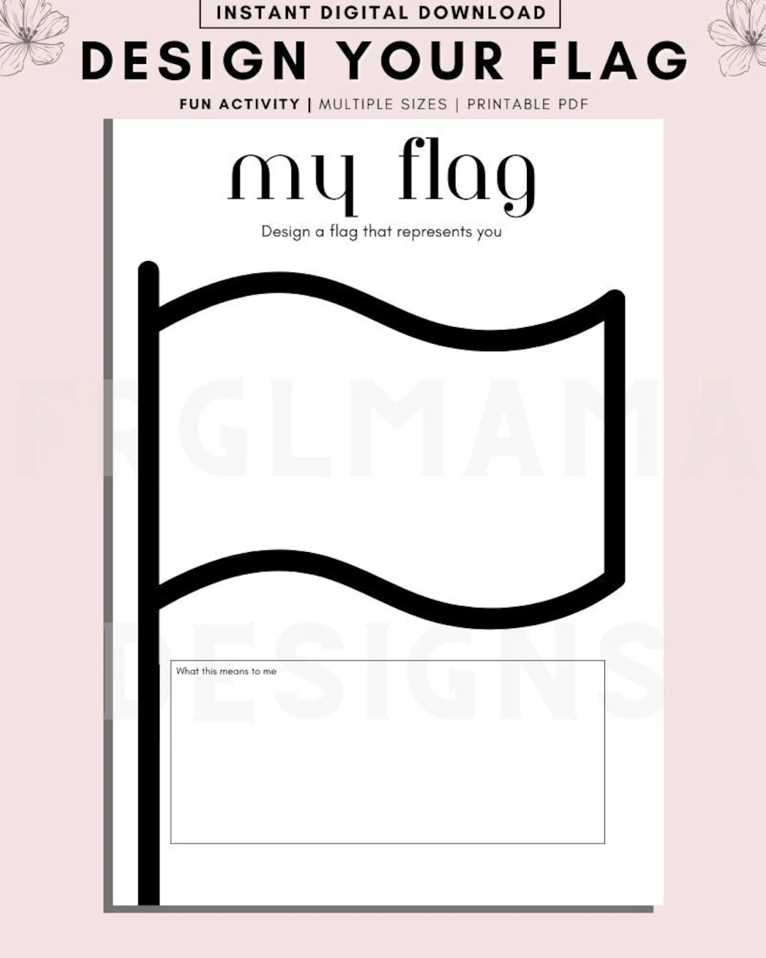 Design A Flagge Druckbar Design A Flagge Druckbar Homeschool 